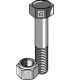 Hexagon bolt M16x1,5x52 with self-locking nut