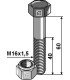 Hexagon bolt M16x1,5x60 with self-locking nut