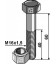 Hexagon bolt M16x1,5x60 with self-locking nut