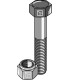Hexagon bolt M16x1,5x60 with self-locking nut