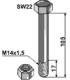 Bult med mutter M14x1,5-10,10