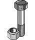 Hexagon bolt M16x1,5x40 with self-locking nut