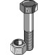 Hexagon bolt M16x1,5x47 with self-locking nut
