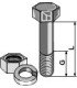 Bolt with nut and split washer - 7/16x35 12.9