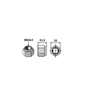 Låsmutter M24
