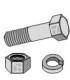 Bolt with nut and split washer - 7/16x40 12.9