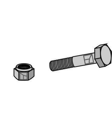 Bolt with self-locking nut - 5/16'UNF