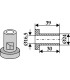 Internal bush 39xØ16,5xØ24