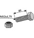 Hexagon Bolt M12x1,75x40 with self-locking nut