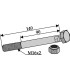 Bolt with self-locking nut - M16 x 2