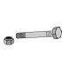 Bolt with self-locking nut - M16 x 2