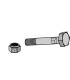 Bolt with self-locking nut - M20 x 2,5