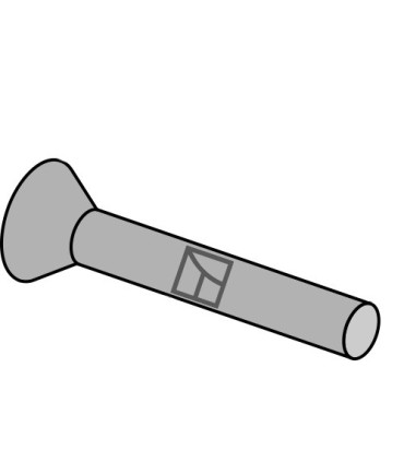 Countersunk rivet for seed share