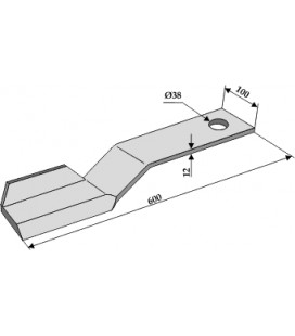 Slaga kniv F. Spearhead 100x12x600 höger