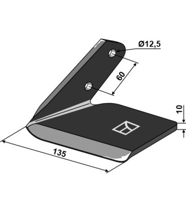 Replacement wing - left