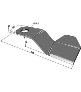 Slaga kniv F. Spearhead 100x12x395 vänster