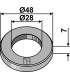Washer Ø48x7xØ28