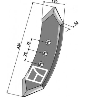 Centre stubble point