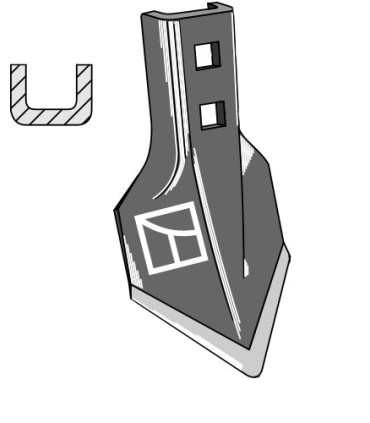 Cultivator share Lilla-Harrie 205mm