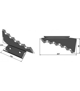 Kniv Foderblandare Keenan Vä 207mm Tjocklek 6mm