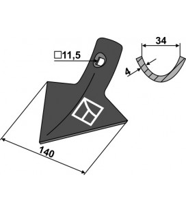 Gåsfot 140mm